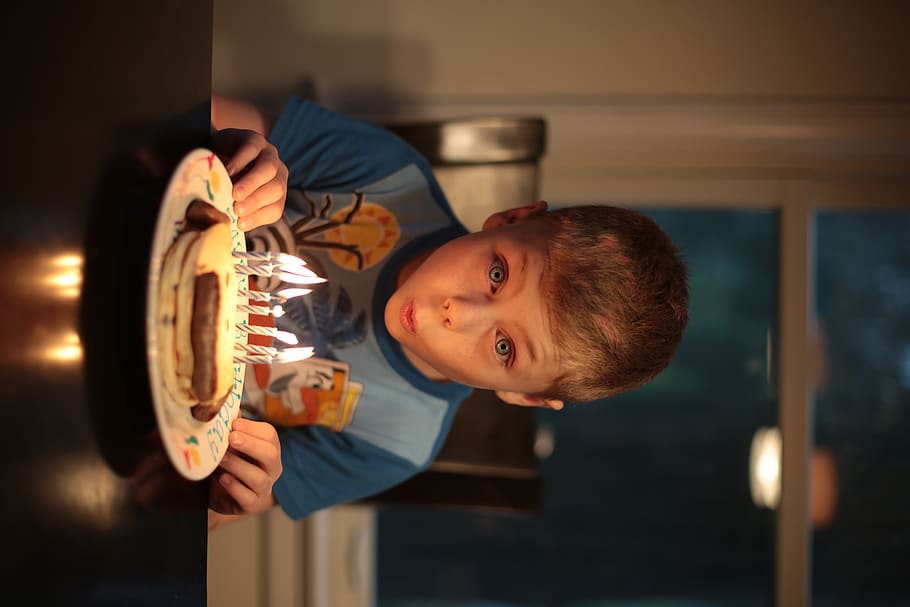 united states, saint charles, birthday, cake, candles, boy, HD wallpaper