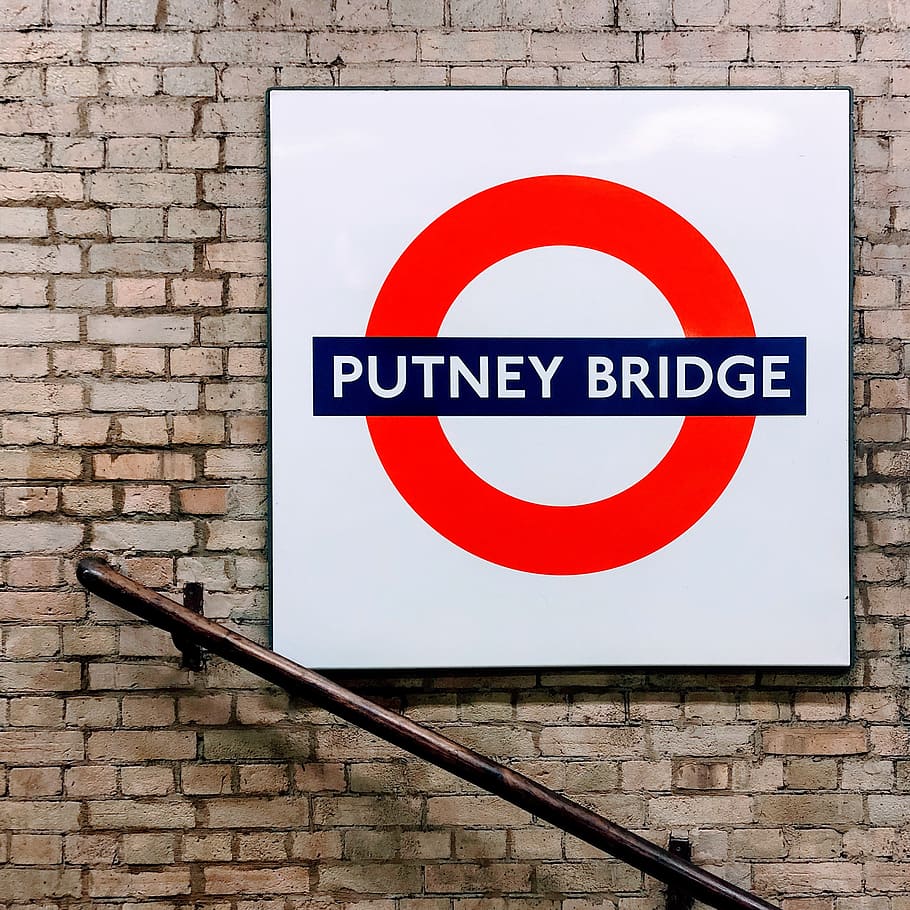 Putney Bridge logo, handrail, banister, london, trademark, symbol HD wallpaper