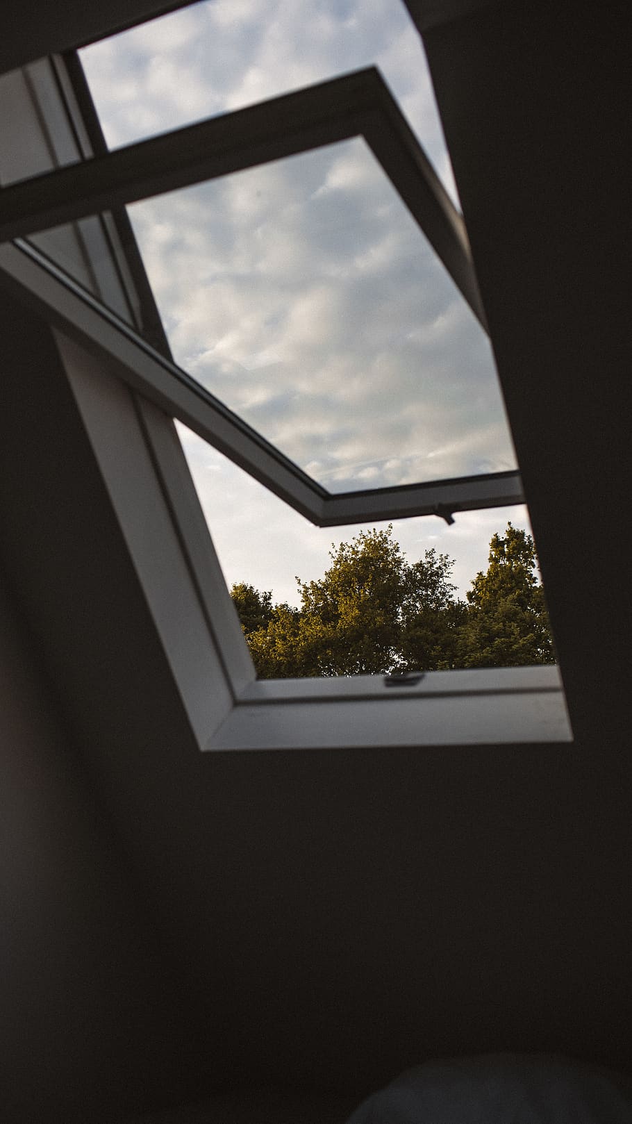 denmark, sunset, roof window, fresh air, summer day, open window HD wallpaper