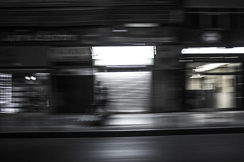 gray shut down roller shutter, train station, vehicle, terminal HD wallpaper