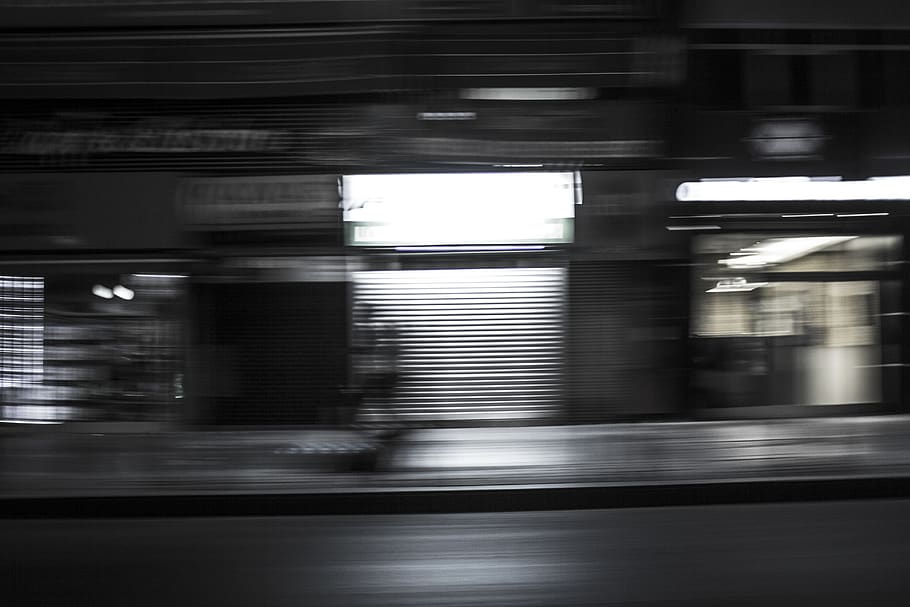 gray shut down roller shutter, train station, vehicle, terminal HD wallpaper