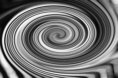 HD wallpaper: Hypnotic Whirlpool, black and white spiral wallpaper ...