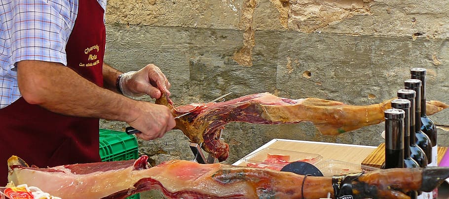 cut, cutting, meat, human, activity, food, food and drink, one person HD wallpaper