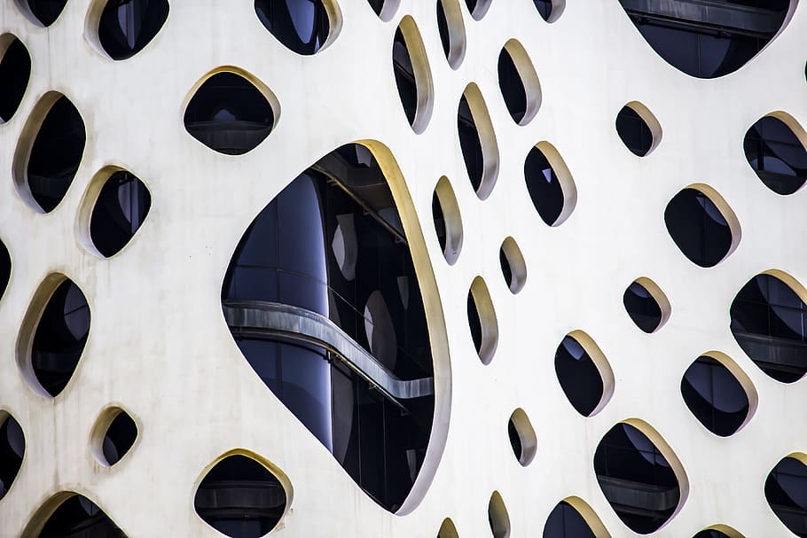 Dubai Architecture, full frame, backgrounds, pattern, no people HD wallpaper