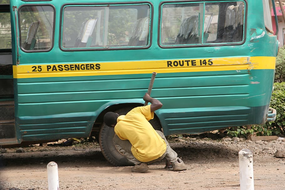 kenya, thika, yellow, mode of transportation, land vehicle HD wallpaper