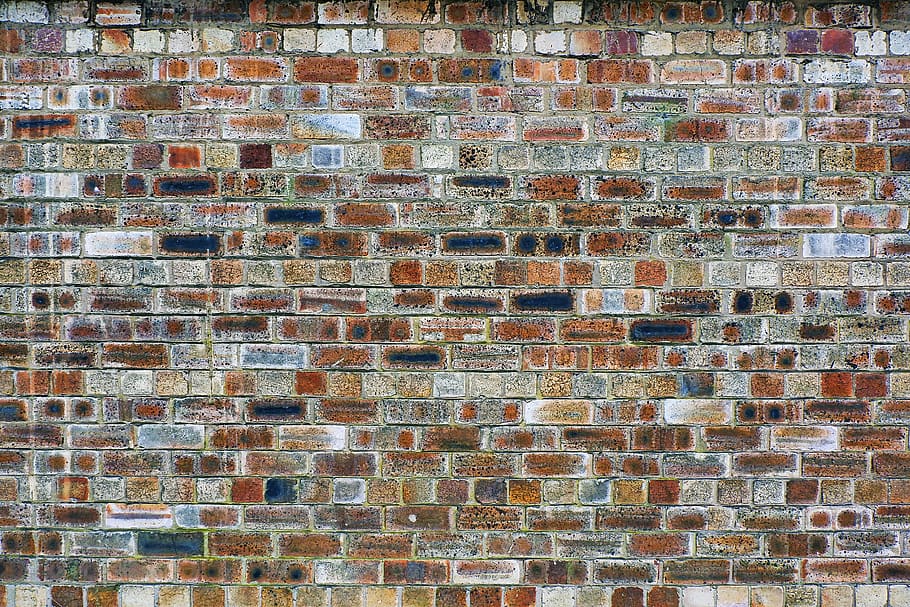 brown brick wall, full frame, backgrounds, architecture, built structure HD wallpaper