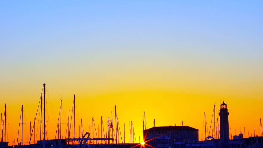 italy, trieste, sunset, architecture, sky, building exterior HD wallpaper