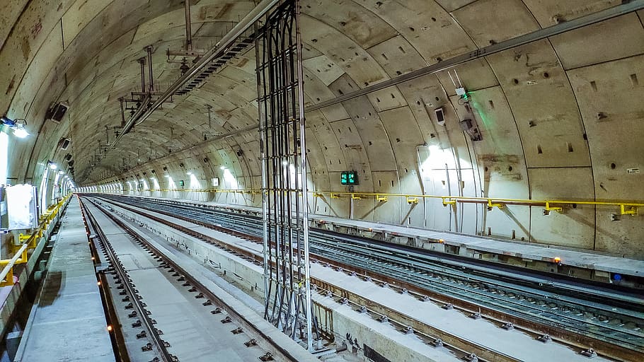 train substation, rail transportation, track, railroad track HD wallpaper