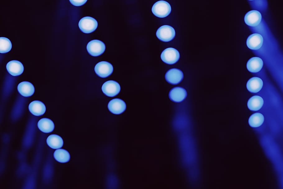 bokeh photography, defocused, illuminated, blue, technology, lighting equipment HD wallpaper