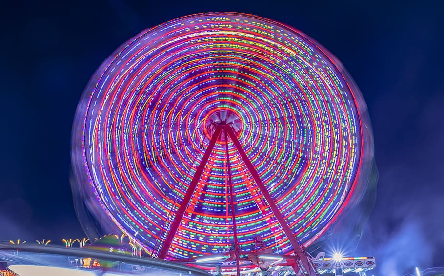 luna park, kastoria, greece, mood, atmosphere, magic, outdoor, HD wallpaper