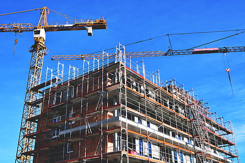 Construction Cranes, various, architecture, building exterior HD wallpaper