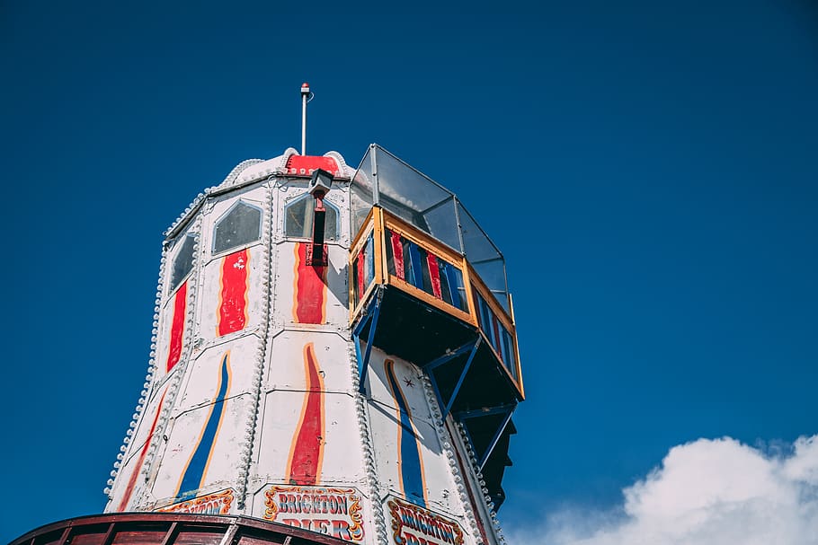 united kingdom, brighton, sky, low angle view, built structure HD wallpaper