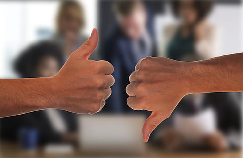 opposites, thumb, positive, negative, high, down, plus, minus HD wallpaper