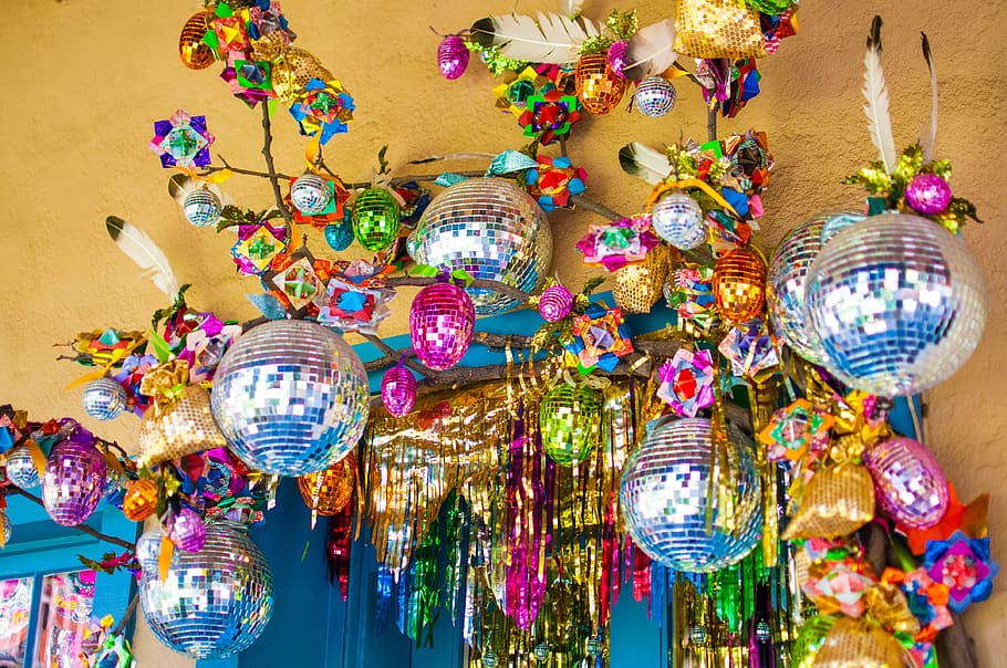 united states, santa fe, color, fun, disco ball, new mexico, HD wallpaper
