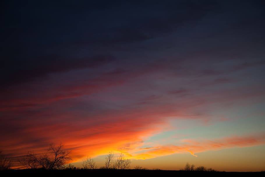 sunset, sky, horizon, cloud - sky, beauty in nature, scenics - nature HD wallpaper