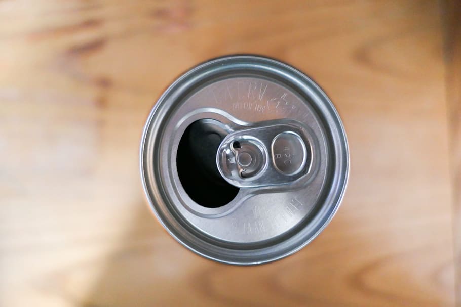 Open Can, Food and Drinks, Macro, Objects, desk, wood, wood desk HD wallpaper