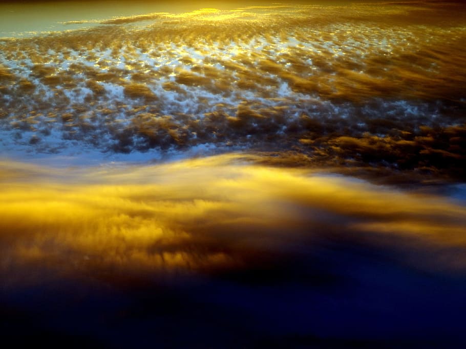 sky, cloud, cloudy, blue, smoke, nature, sunset, cloud - sky HD wallpaper