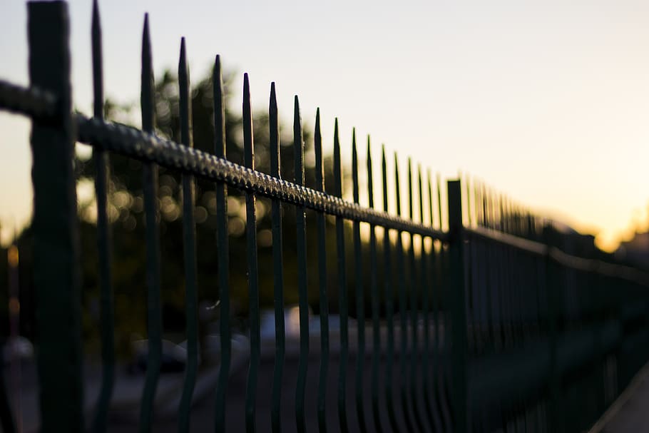 strictly, fence, summer, sunset, landscape, safety, barrier HD wallpaper