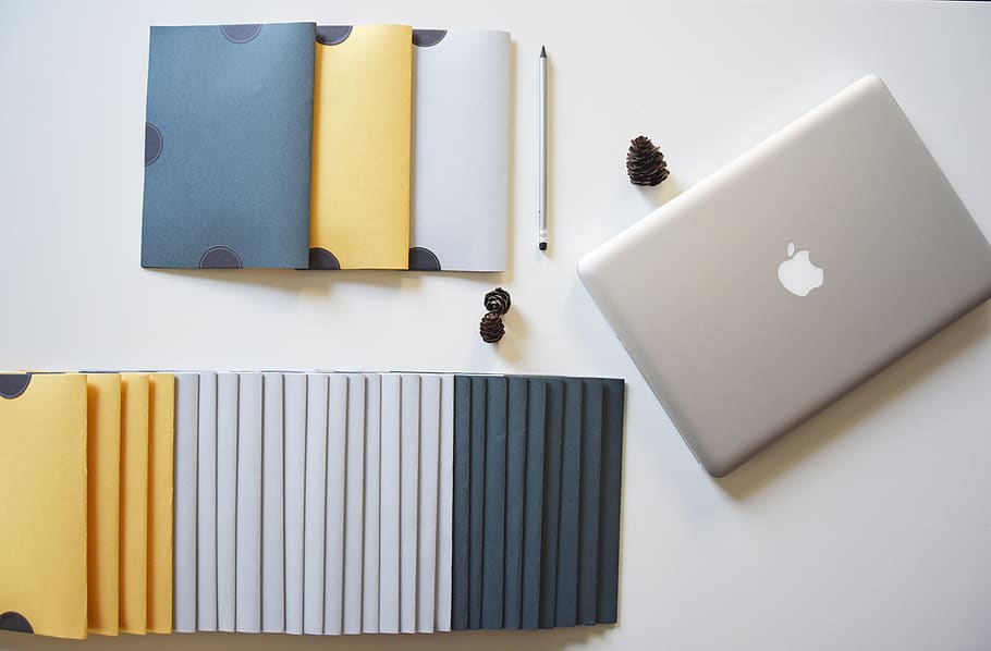 computer, desk, office, portable, technology, business, work HD wallpaper