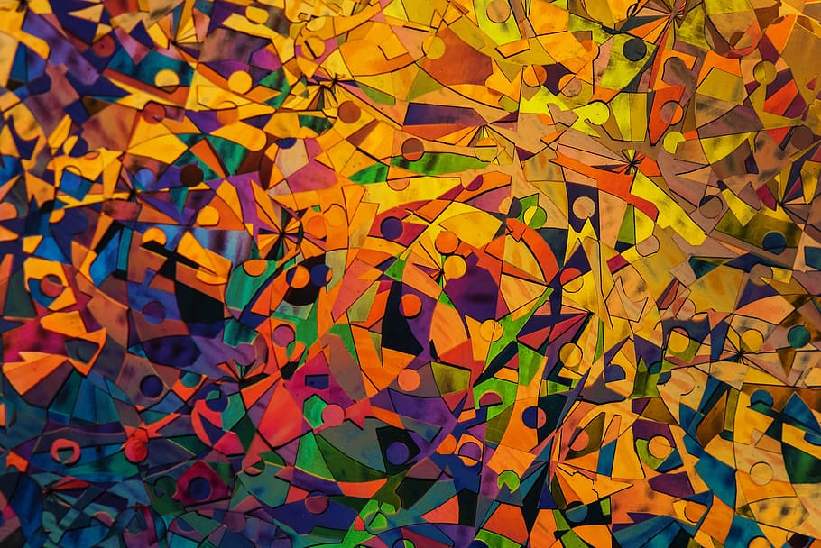 colourful abstract Painting, art, artistic, attractive, backdrop, HD wallpaper
