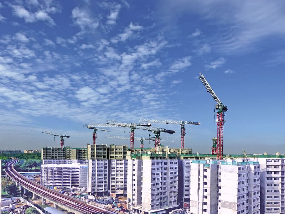 site, construction, architecture, building, construction industry HD wallpaper