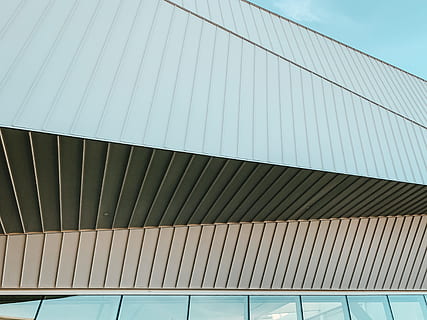 gray building during daytime, architecture, design, line, pattern HD wallpaper