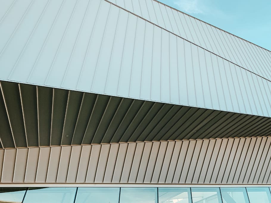 gray building during daytime, architecture, design, line, pattern HD wallpaper