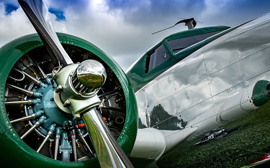 aviation, vintage, plane, fly, aircraft, propeller, classic