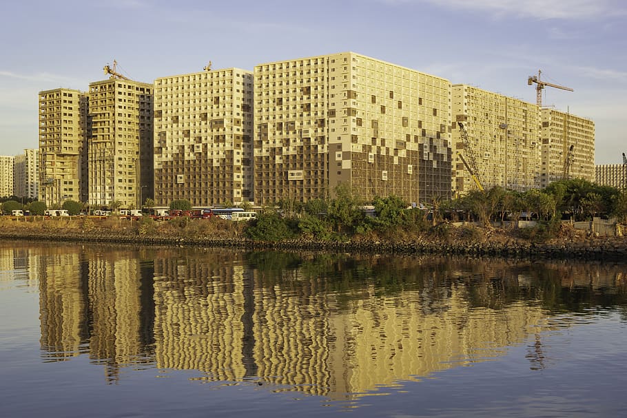 water, reflection, architecture, built structure, building exterior HD wallpaper