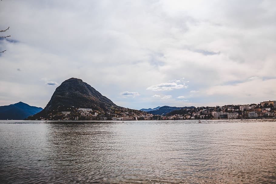 Landscape Photography of Lake, bay, beach, blue, city, coast HD wallpaper