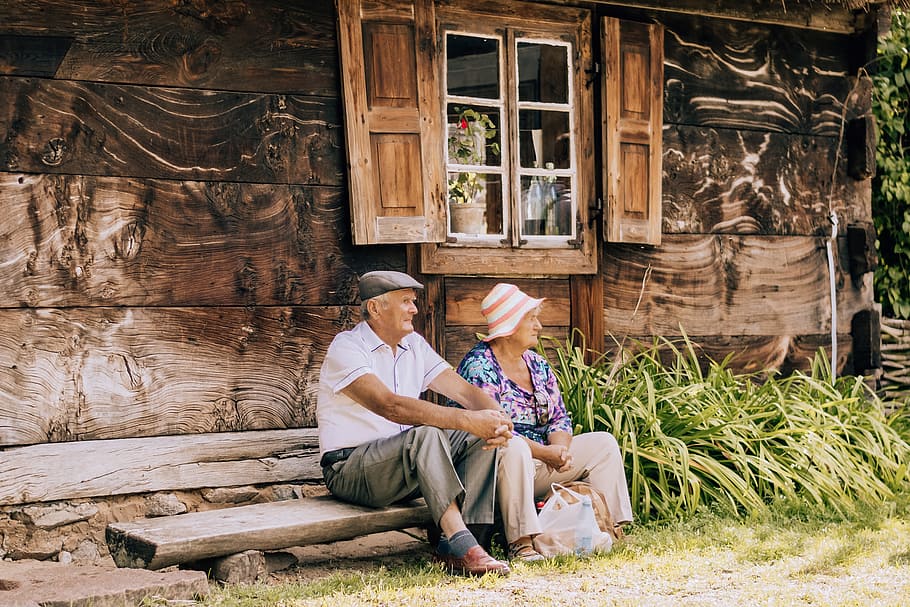 wood, man, hands, people, adults, cap, daytime, elderly, grass HD wallpaper