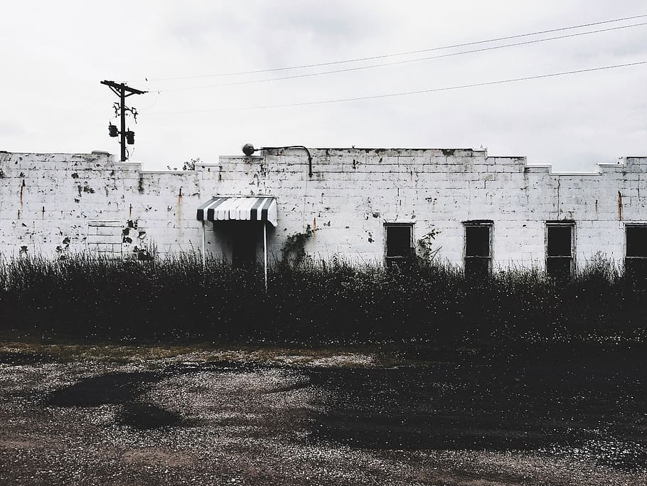 abandoned, rural, building, desolate, architecture, decay, structure HD wallpaper