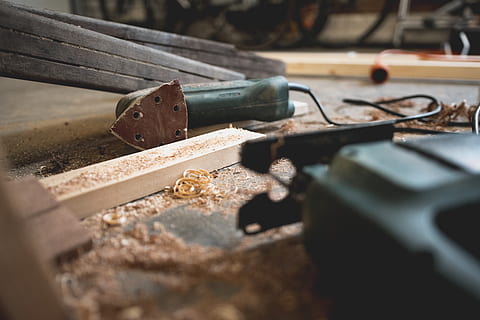 Photography of Black Power Tool, carpenter, carpentry, close-up HD wallpaper