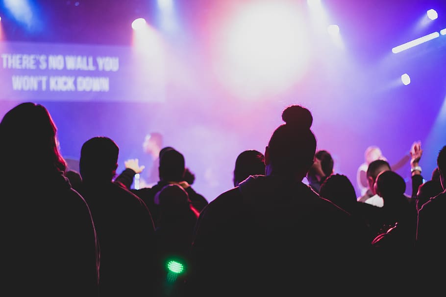 people gathering an event watching performance, person, human HD wallpaper