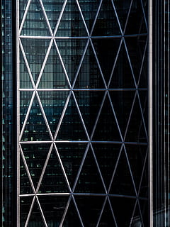 triangle, building, plant, bridge, office building, urban, architecture HD wallpaper