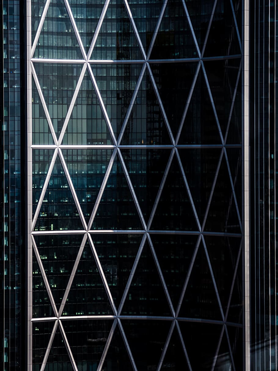 triangle, building, plant, bridge, office building, urban, architecture HD wallpaper