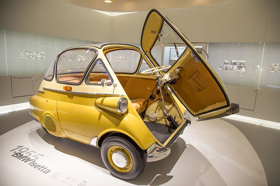 yellow vehicle, car, transportation, automobile, machine, wheel HD wallpaper
