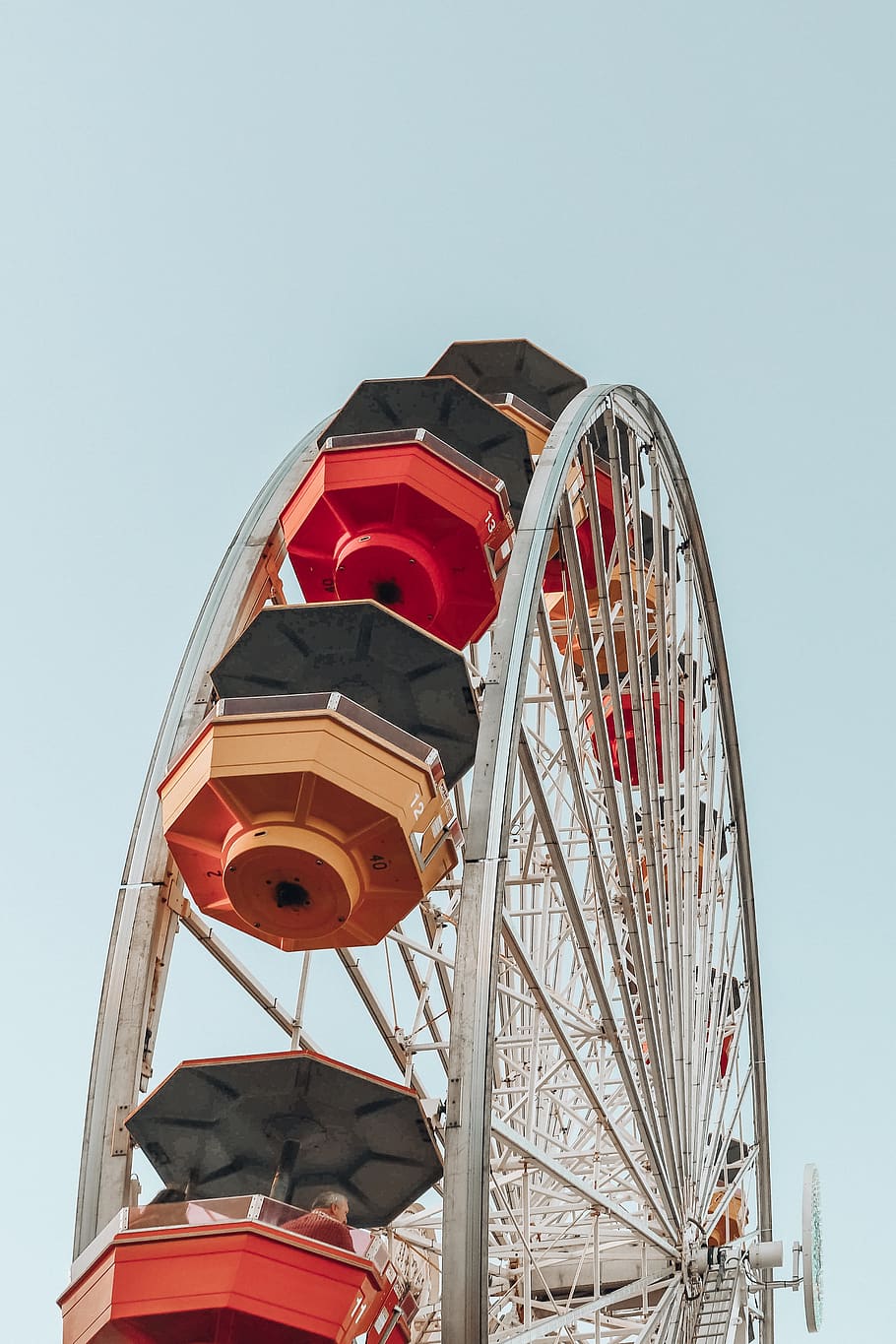white Ferris wheel, amusement park, leisure activities, united states HD wallpaper