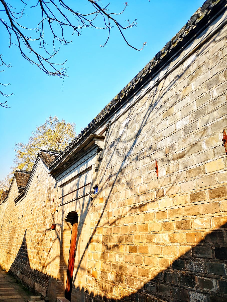 path, walkway, brick, wall, sidewalk, pavement, nanjing shi HD wallpaper