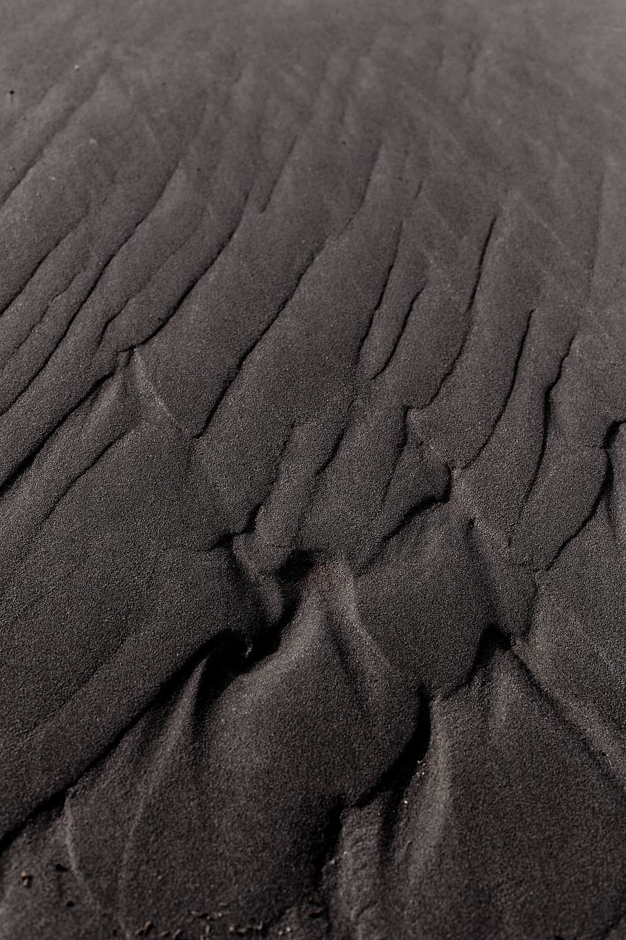 gray sand on shore, full frame, high angle view, backgrounds HD wallpaper