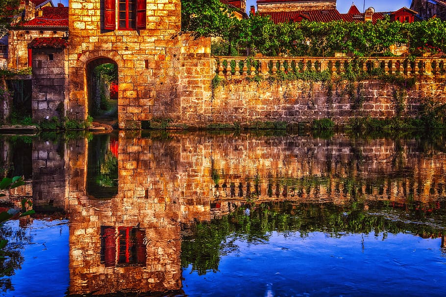 wall, stone, masonry, historically, mood, monastery, middle ages HD wallpaper