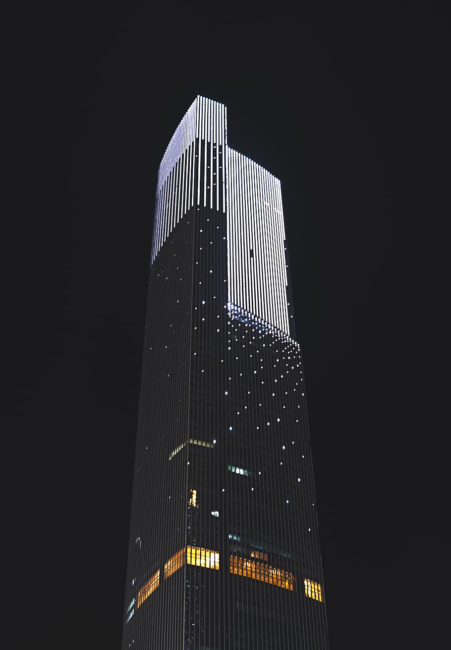 广州, guangzhou, east tower, building exterior, built structure, HD wallpaper