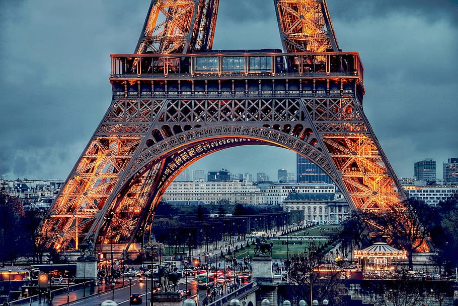 places, landmark, architecture, structure, paris, europe, eiffel HD wallpaper