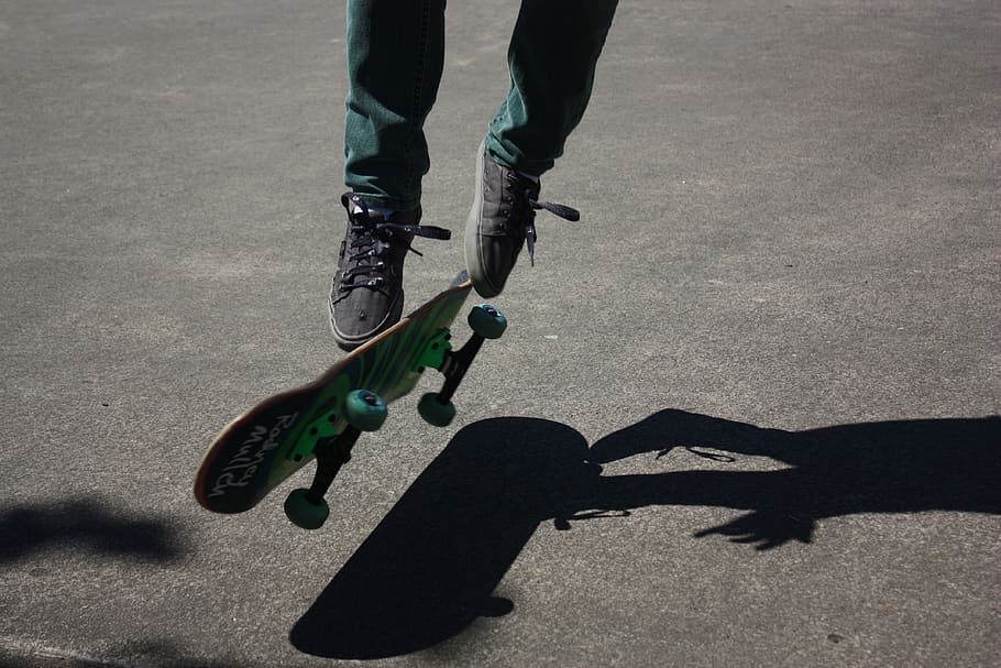 skateboard, person, human, sports, shoe, clothing, apparel, HD wallpaper