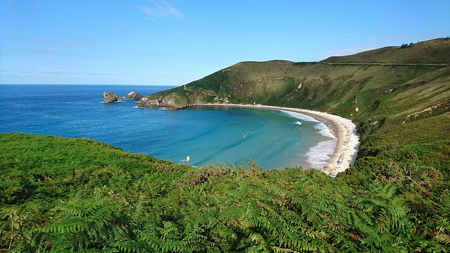 asturias, beach, costa, water, sea, sky, scenics - nature, beauty in nature HD wallpaper