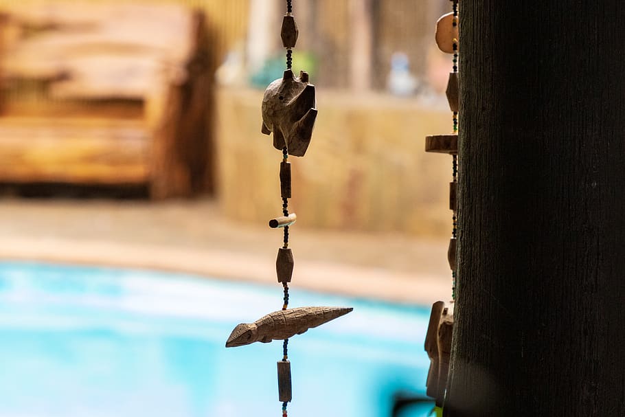 focus on foreground, water, no people, wood - material, hanging HD wallpaper