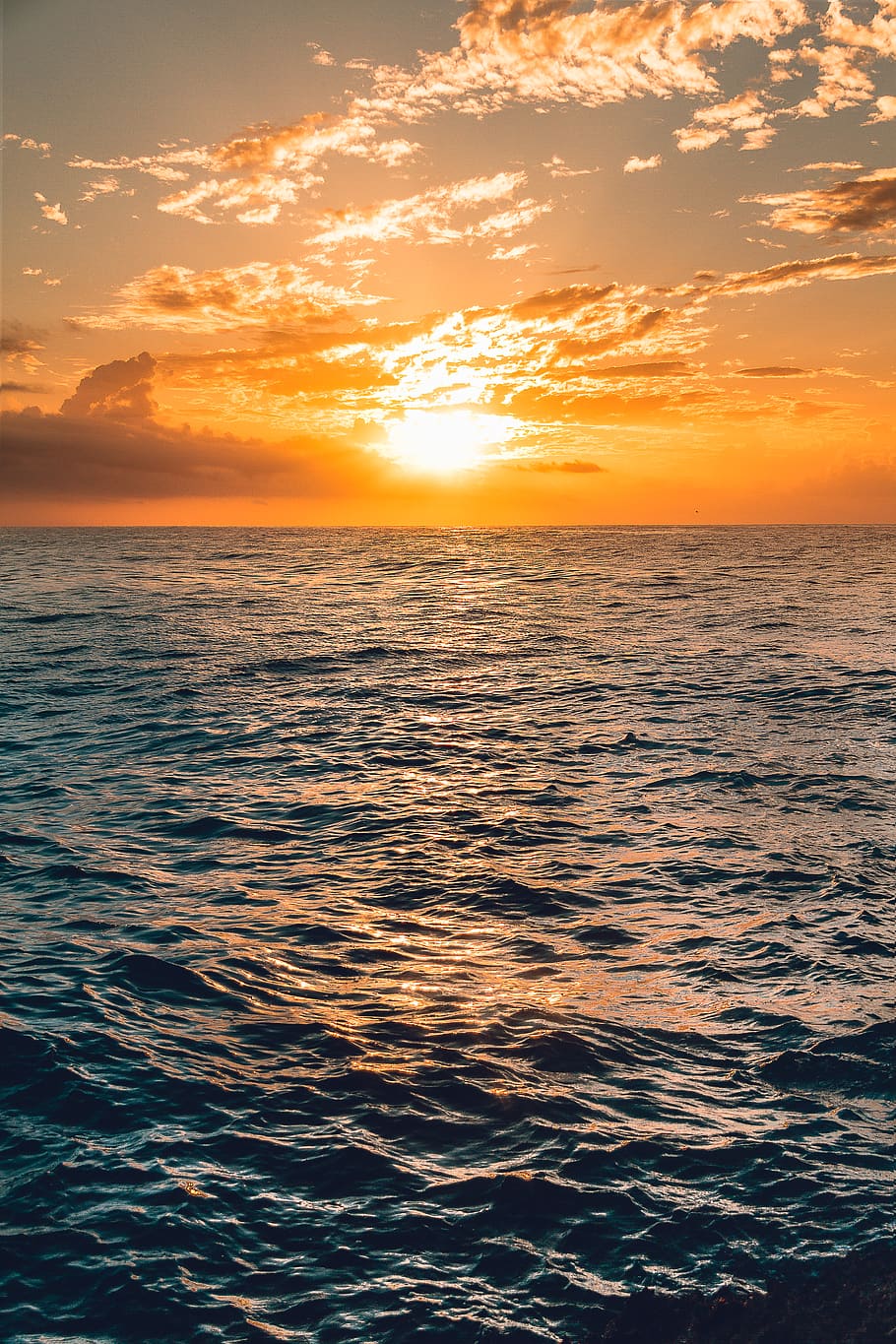 sunset, nature, outdoors, sunlight, red sky, dawn, dusk, sea HD wallpaper