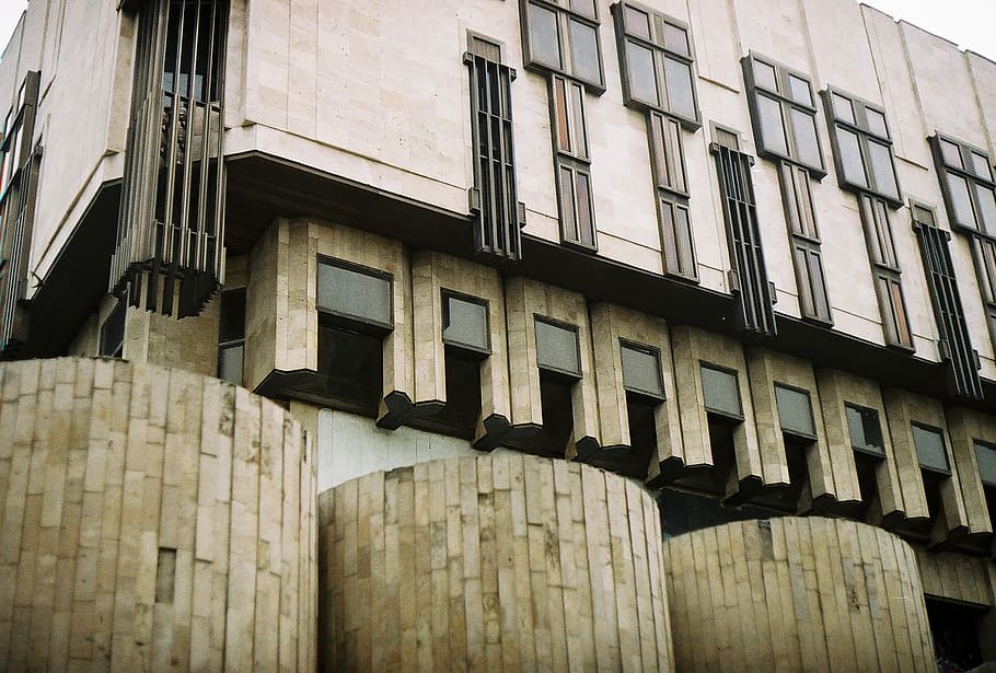 soviet, ussr, building, city, ukraine, urban, architecture, HD wallpaper