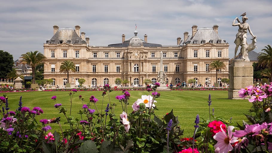 paris, luxembourg palace, building, historic, architecture