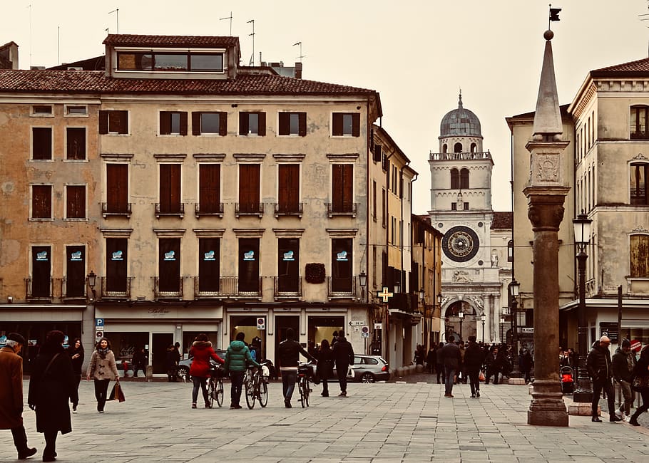 italy, padova, piazza dei frutti, city center, whatitalyis, HD wallpaper